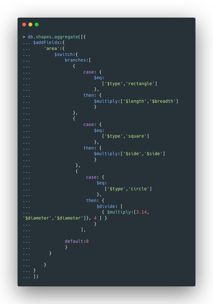 $divide example in Aggregate Pipeline