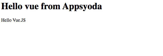 First Vue.js app